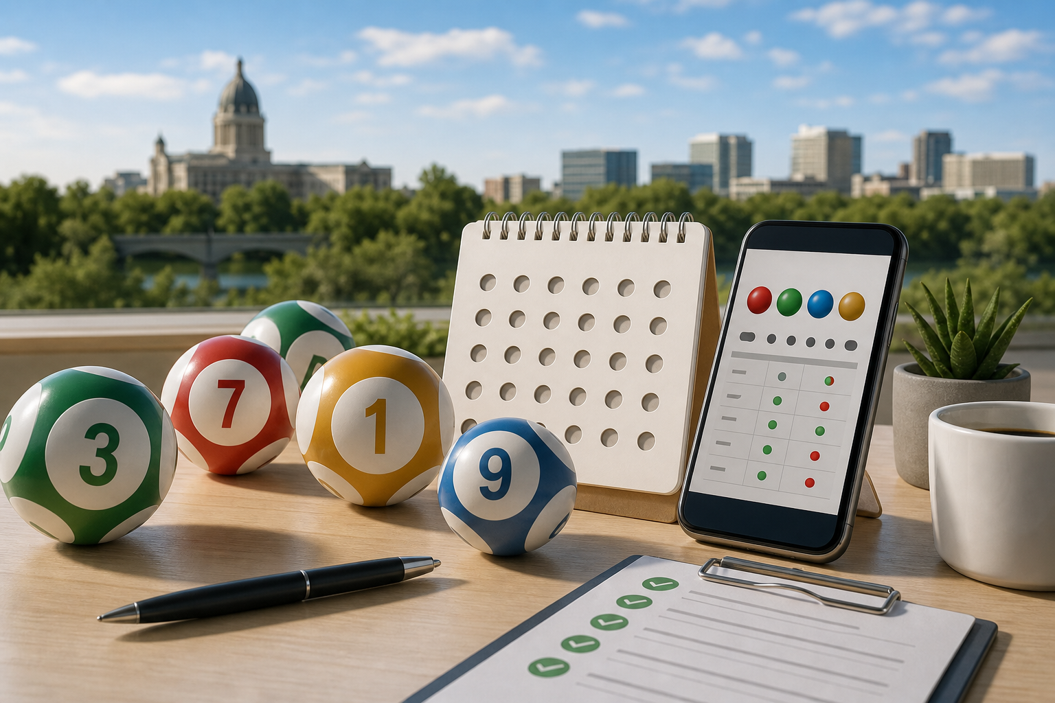 Saskatchewan lottery result checks on laptop and phone